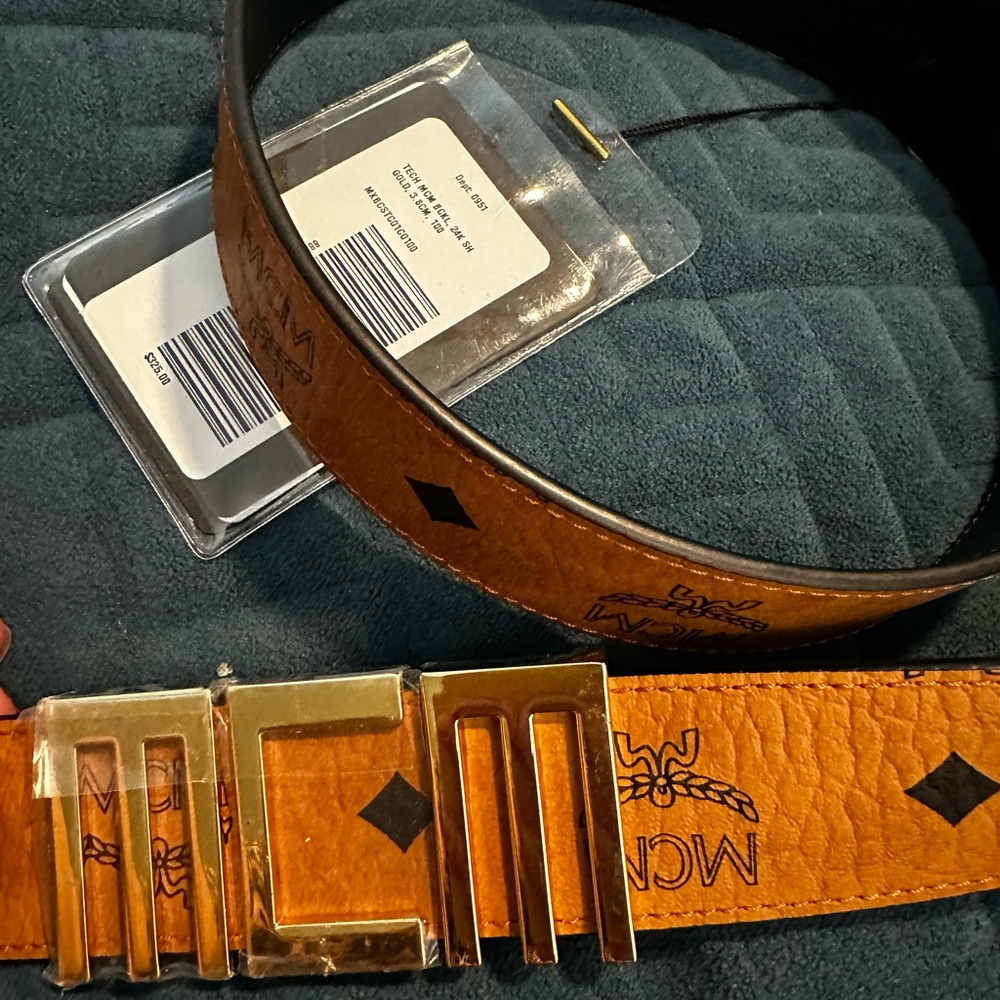MCM Tech Unisex Belt 1.5" in Visetos